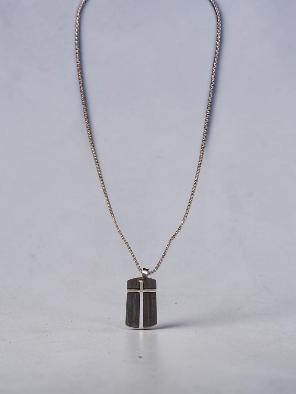 10 / $10 Silver Cross Pendant Necklace - Silver